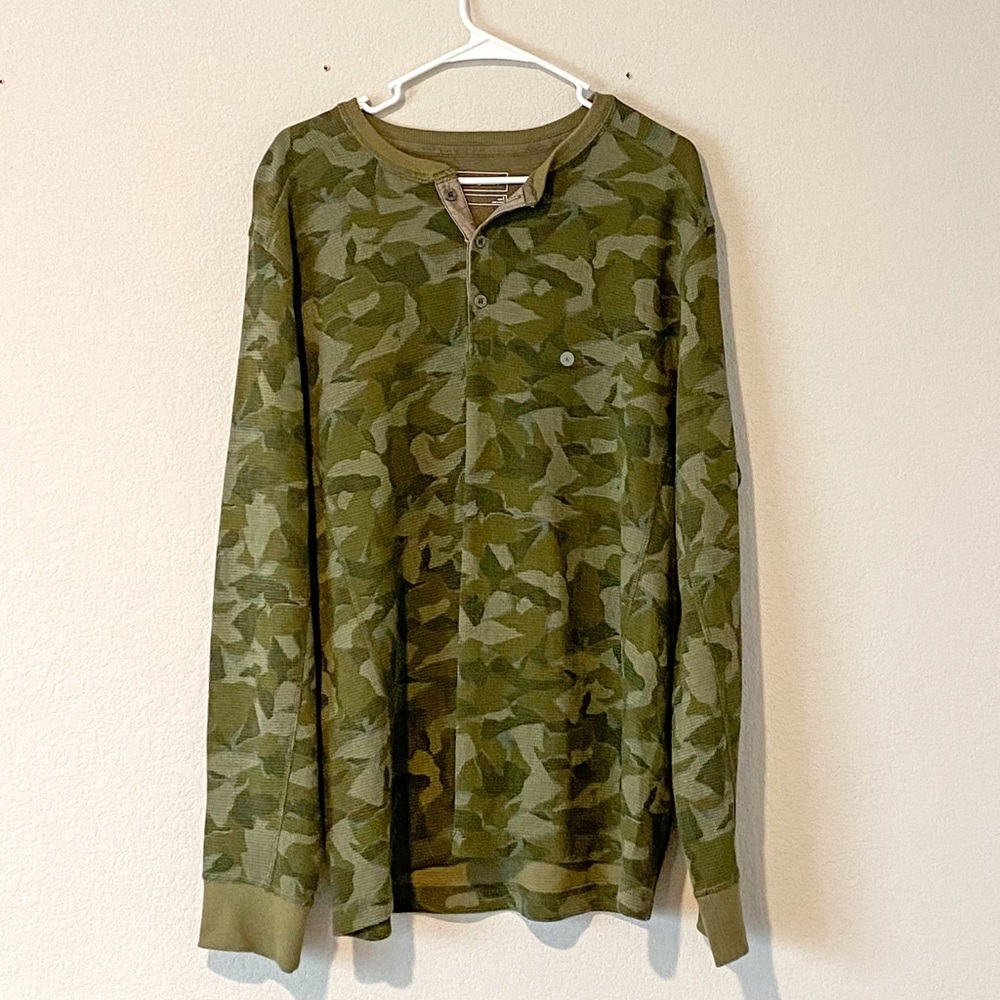 Eddie Bauer Camo Thermal Shirt NWT